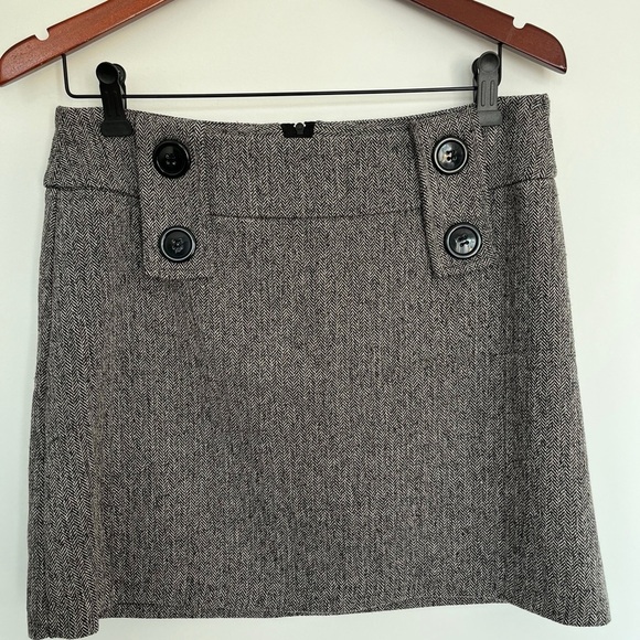Vintage Zone Choc Classic Gray knitted Women's Skirt size 7 - Picture 2 of 5